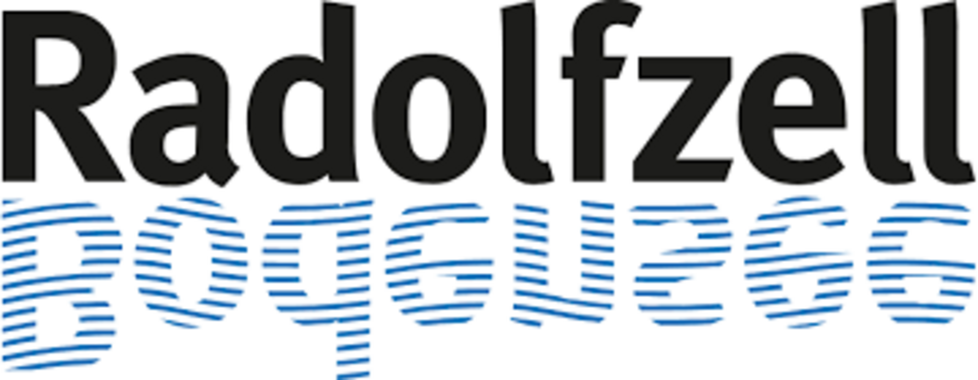 Logo der Marke Radolfzell mit dem Schriftzug Radolfzell und der Unterzeile Rogguroz.